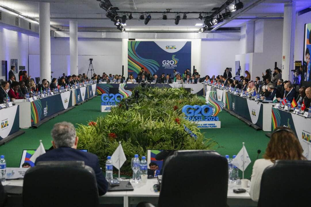 São Paulo (SP) 29/02/2024 - 1ª reunião de Ministros de Finanças e Presidentes de Bancos Centrais do G20, no Pavilhão da Bienal no Parque Ibirapuera.  Foto: Paulo Pinto/Agência Brasil