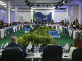 São Paulo (SP) 29/02/2024 - 1ª reunião de Ministros de Finanças e Presidentes de Bancos Centrais do G20, no Pavilhão da Bienal no Parque Ibirapuera.  Foto: Paulo Pinto/Agência Brasil