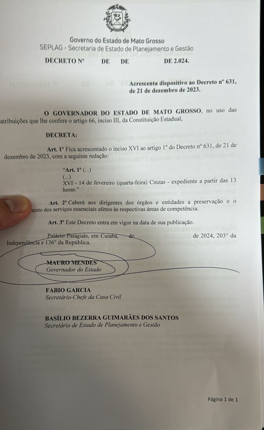 expediente nos orgaos estaduais na quarta feira de cinzas 14 comeca as 13h interna 1 2024 02 10 1043773297