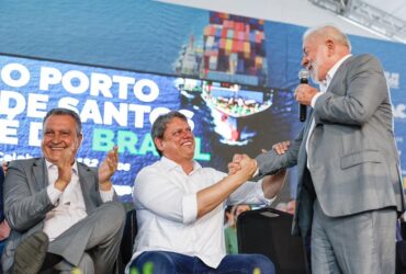 Governo Federal anuncia obras de túnel que liga Santos ao Guarujá, no litoral paulista - Ricardo Stuckert/PR