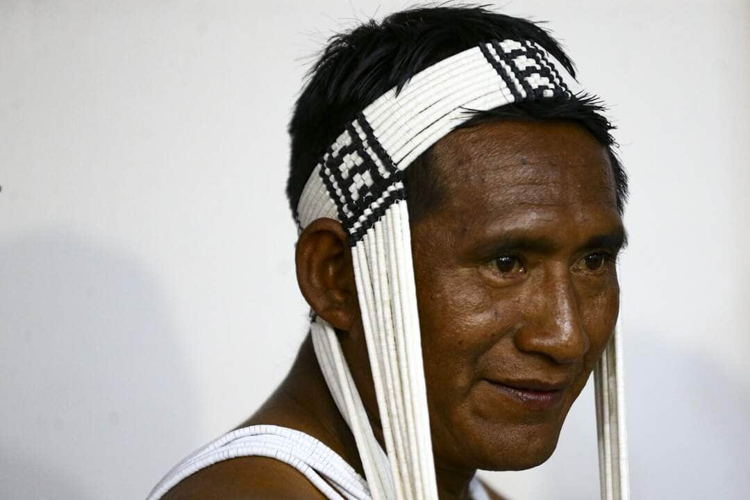 Atalaia do Norte (AM), 27/02/2023 - O líder indígena, Paulo Marubo, durante visita a União dos Povos Indígenas do Vale do Javari (Univaja), para anunciar a retomada de ações de proteção a povos indígenas. Por: Marcelo Camargo/Agência Brasil