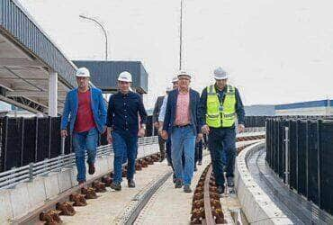 Ministros visitam aeroporto de Guarulhos para acompanhar obras do sistema Aeromóvel -