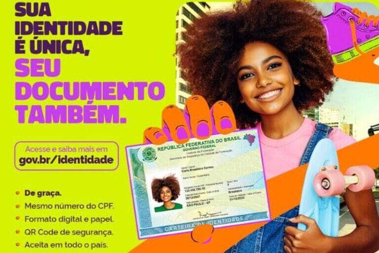 Nova Carteira de Identidade Nacional já está nas mãos de 4 milhões de brasileiros - Foto: Divulgação