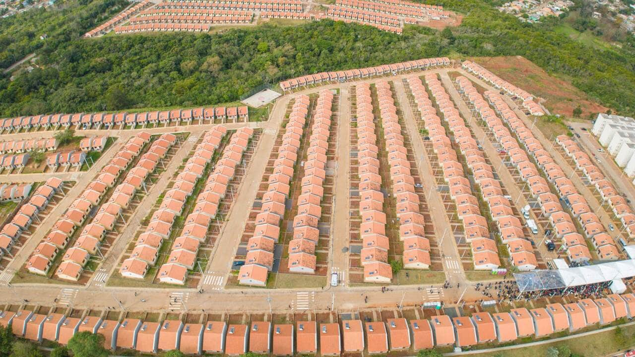 Viamão (RS), 30. 06. 2023 – Em Viamão, Rio Grande do Sul, presidente Lula entrega unidades habitacionais do programa Minha Casa, Minha Vida. Foto: Ricardo Stuckert/PR