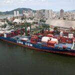 Setor aquaviário movimenta mais de 1,3 bi de toneladas em 2023 e registra recorde histórico - Foto: Porto de Santos