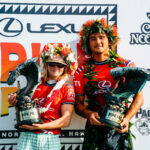 Barron Mamiya, Caitlin Simmers, surfe, etapa de pipeline Por: Tony Heff/World Surf League/Direitos Reservados