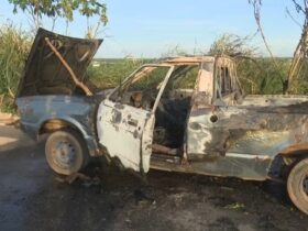 Motorista fica ferido após carro explodir durante abastecimento no Norte de Mato Grosso