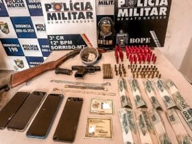 Dupla é presa em flagrante por tráfico e comércio ilegal de armas em Sorriso