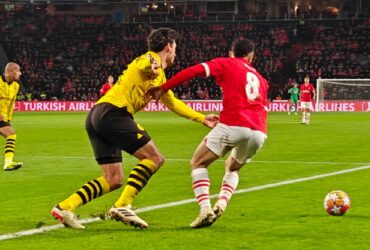 Borussia Dortmund x PSV ao vivo; onde assistir, horário e escalações do jogo desta quarta (13) pela Liga dos Campeões. Foto: Uefa
