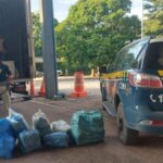 PRF apreende 50 kg de maconha em caminhão de mudança em Cáceres