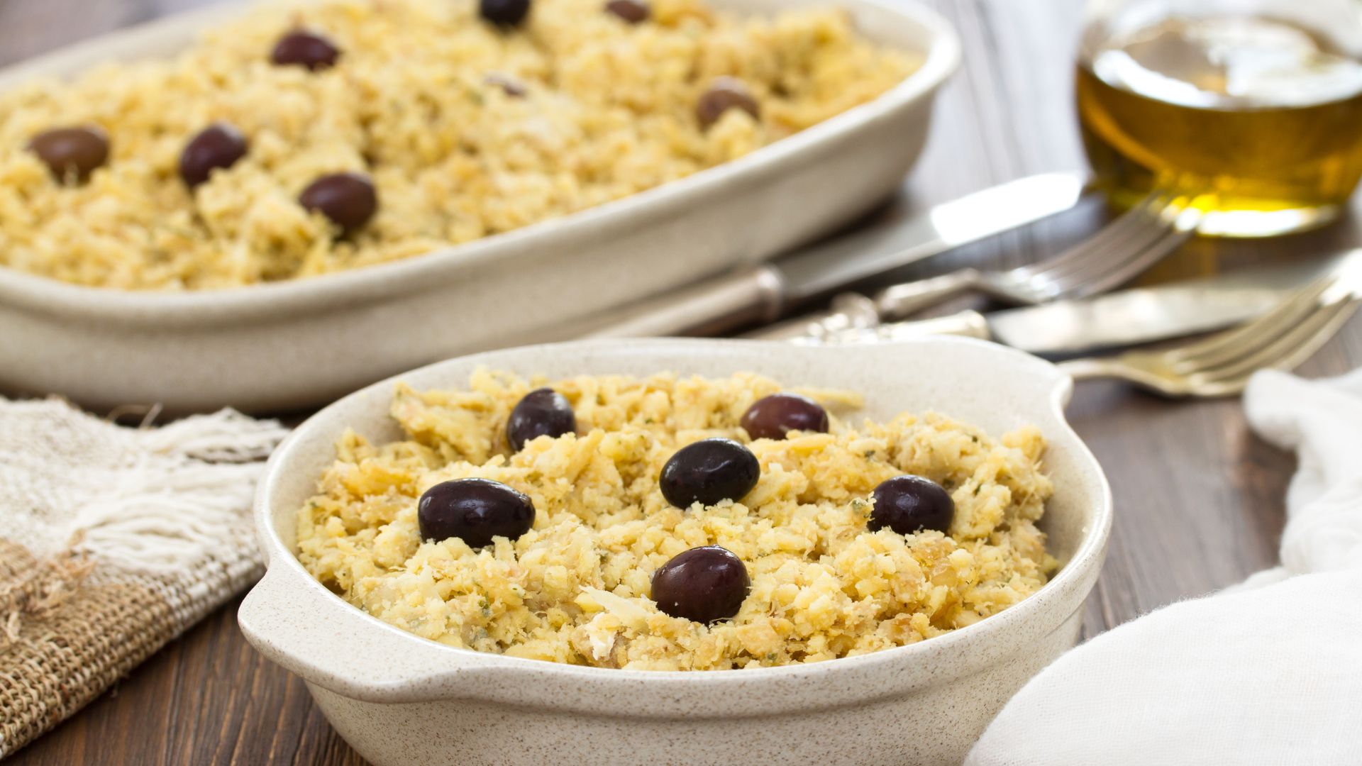 Receita de bacalhau no forno com batatas