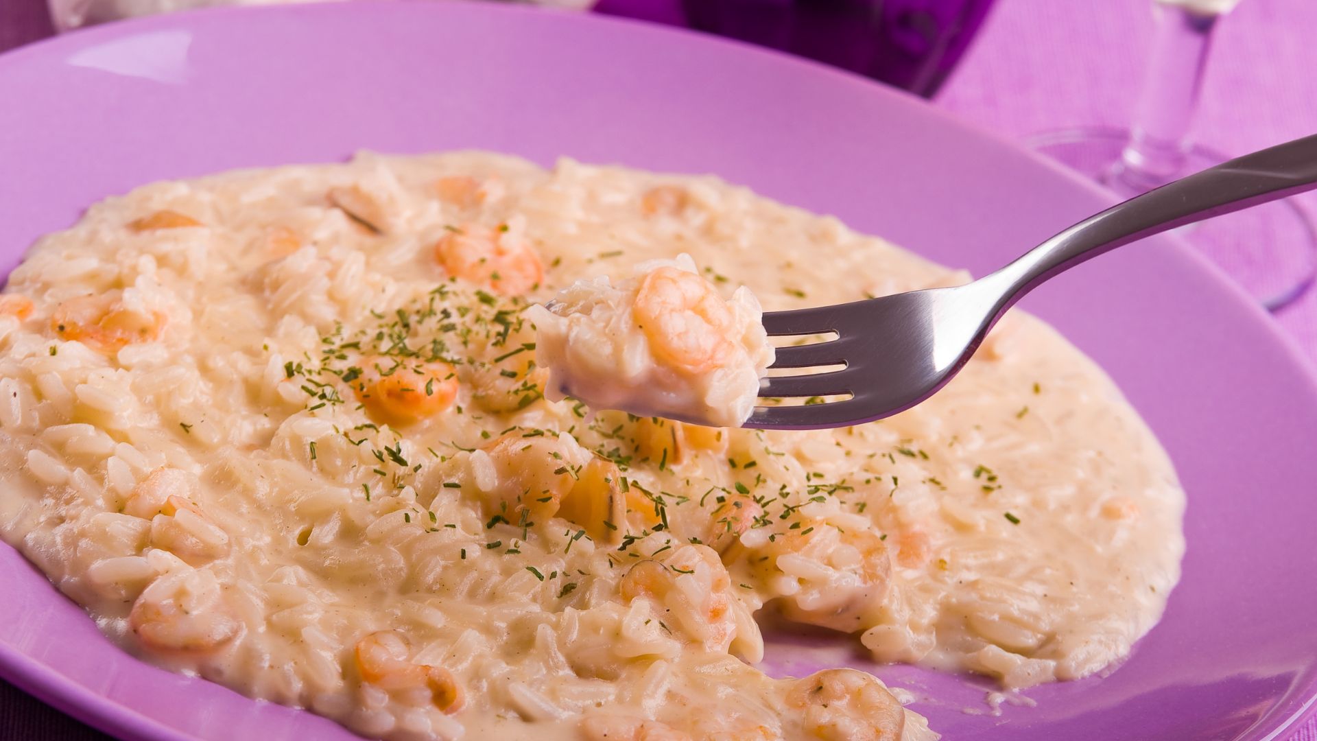 Receita de risoto de camarão