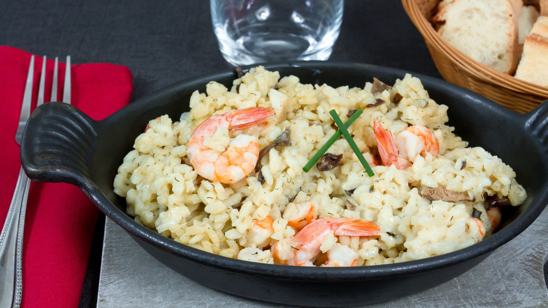 Receita de risoto de camarão