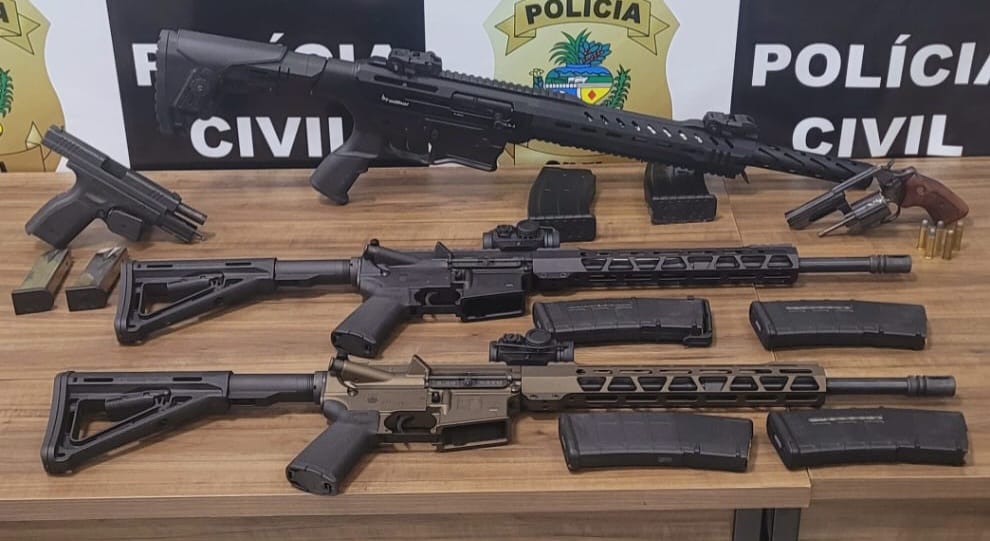 Proprietário rural é preso em Goiás e dois funcionários são detidos em flagrante por porte ilegal de arma na ação que combate crimes contra a mulher