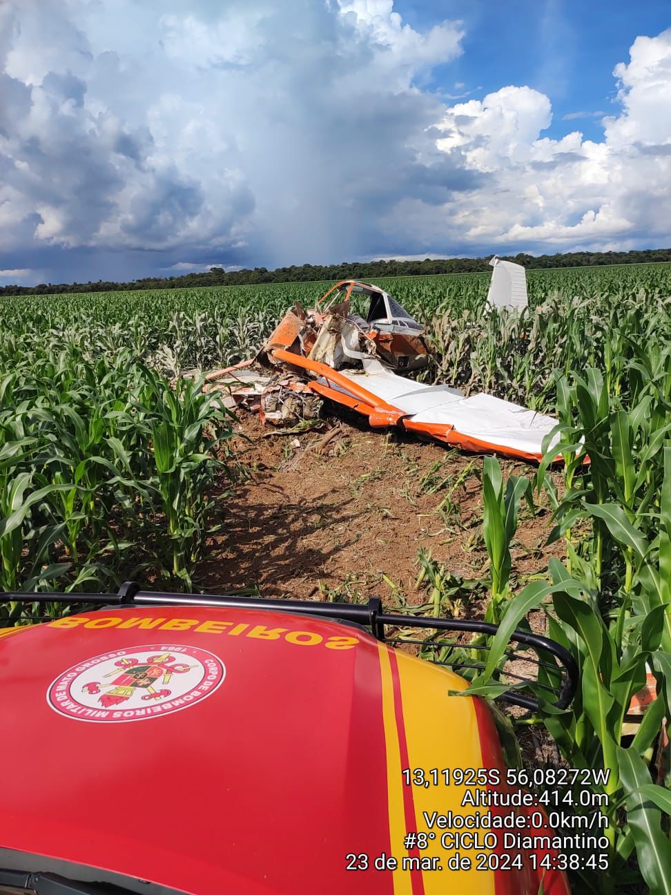 Identificado piloto que morreu em queda de avião em Lucas do Rio Verde