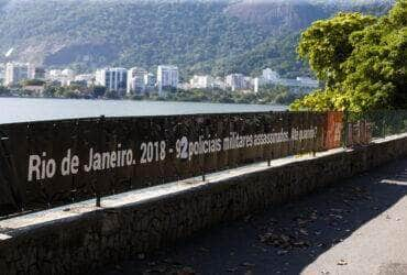 ONG Rio de Paz homenageia policiais militares mortos no estado do Rio. Por: Tomaz Silva/Agência Brasil