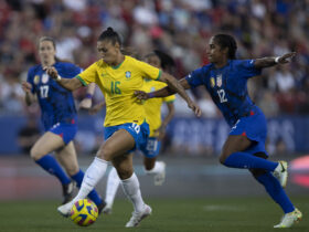 brasil, estados unidos, futebol feminino, she believes Por: Thais Magalhães/CBF/Direitos Reservados