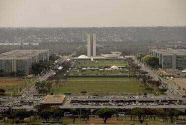 Brasília (DF) - 05/09/2023 - Vista da Esplanada dos Ministérios preparada para receber o desfile de 7 de setembro Foto: Joédson Alves/Agência Brasil