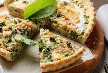 Receita de quiche de espinafre