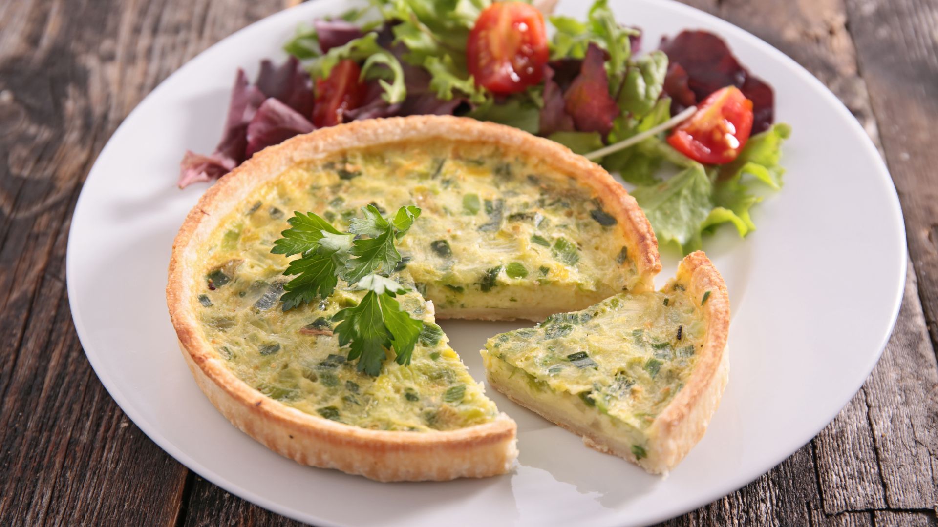 Receita de quiche de espinafre