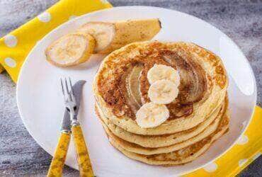 Receita de panqueca de banana