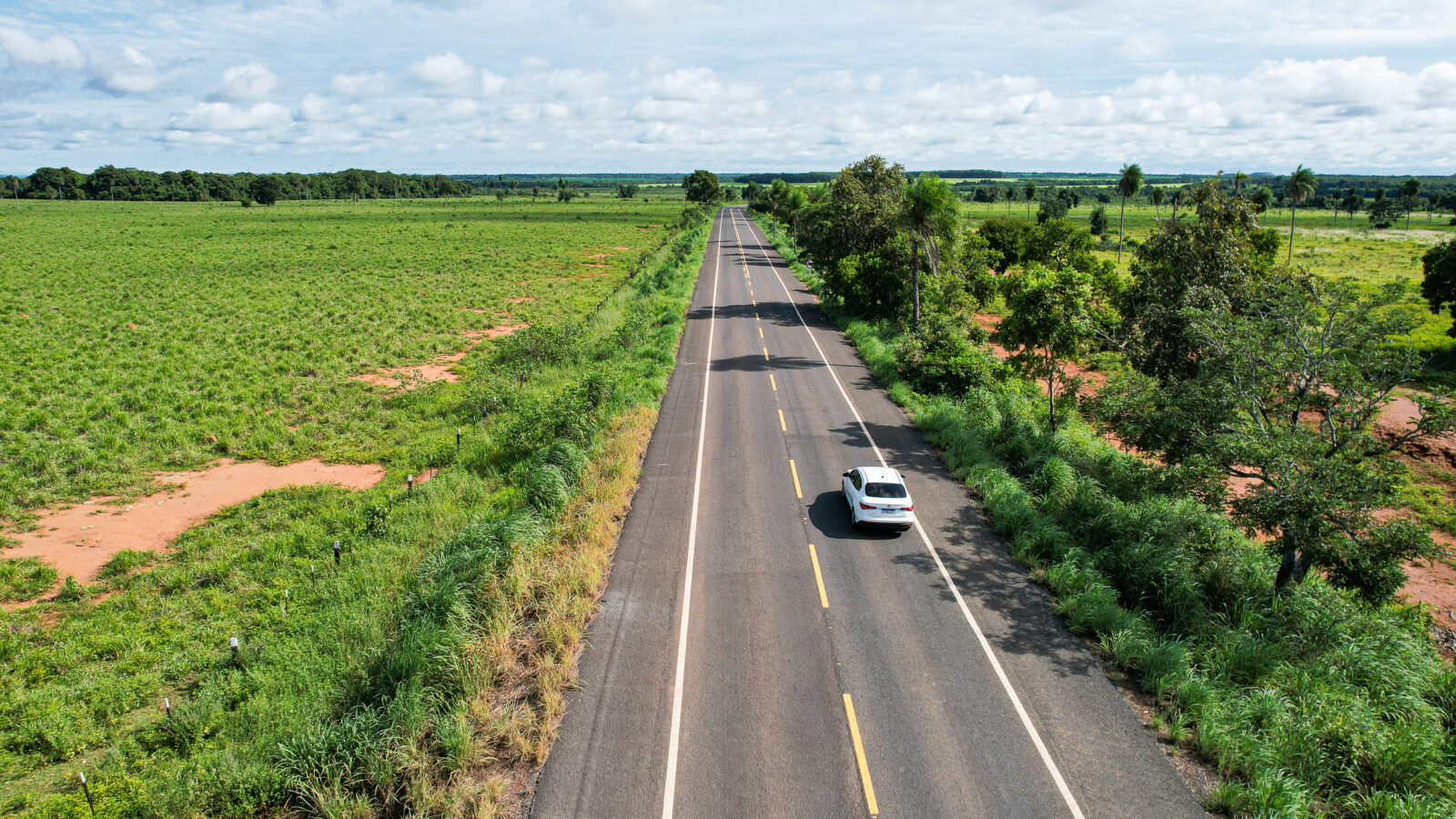 Foram recuperados 73,2 km da MT-060, a principal rota de acesso ao Pantanal              Crédito - Antônio Pinheiro/ Secom-MT