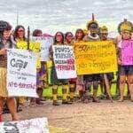 Os parentes denunciaram a ausência de Consulta Prévia Livre e Informada, a fragilidade dos estudos de impacto e os riscos socioambientais da ferrovia. Foto: @CoiabAmazonia/X