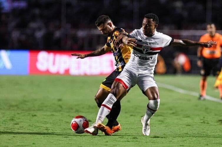 Lance de São Paulo x Novorizontino. Foto: Mauro Horita e Rebeca Reis/AG. Paulistão