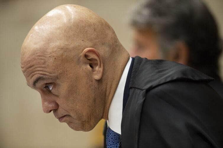 Brasília (DF), 19/12/2023 - O ministro do STF, Alexandre de Moraes, durante sessão de encerramento do Ano Judiciário. Foto: Marcelo Camargo/Agência Brasil