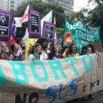 São Paulo (SP), 08/03/2024 - Ato pela vida das mulheres e legalização do aborto, em celebração ao dia 8 de Março, na Avenida Paulista. Foto: Rovena Rosa/Agência Brasil