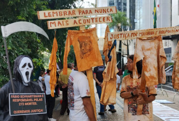 Protesto em BH contesta possível habeas corpus a ex-presidente da Vale. Foto: Avabrum/Divulgação