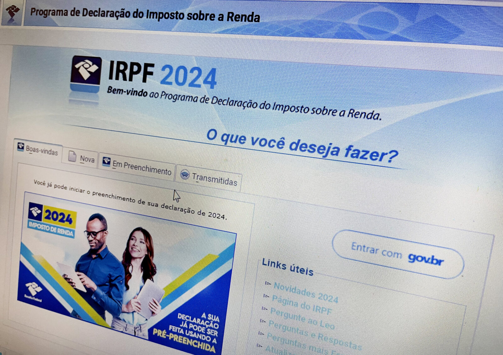 Brasília (DF), 12. 03. 2024 - IMPOSTO DE RENDA 2024 - Receita Federal libera para download o Programa do Imposto de Renda 2024. Foto: Juca Varella/Agência Brasil