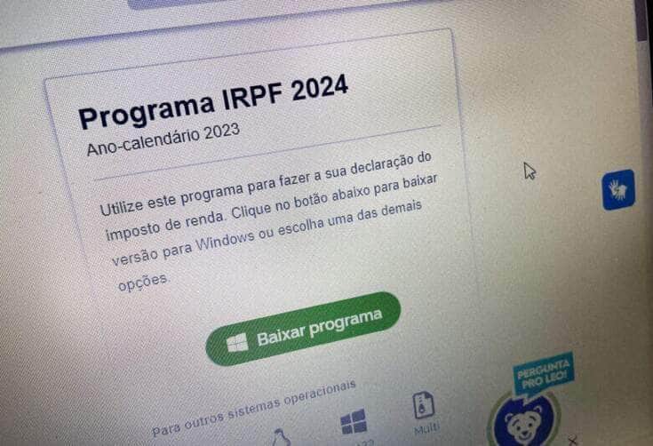 Brasília (DF), 12. 03. 2024 - IMPOSTO DE RENDA 2024 - Receita Federal libera para download o Programa do Imposto de Renda 2024. Foto: Juca Varella/Agência Brasil