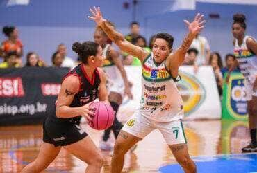 São Luís-MA 23-03-2024 Sampaio Basquete vence em reedição de final e segue invicto na LBF Maranhenses derrotam líder Sesi Araraquara e sobem na classificação. Foto João Marcos/Divulgação LBF