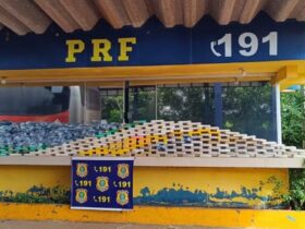 PRF apreende quase 287 kg de drogas em ônibus na BR-070 em Mato Grosso