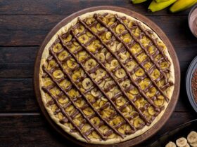 Como fazer pizza de banana