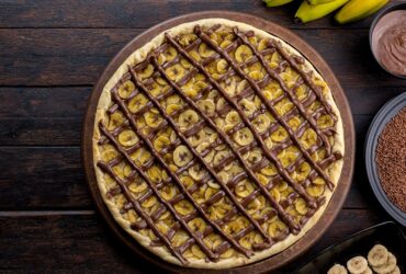 Como fazer pizza de banana