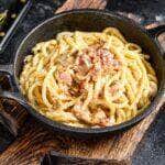 Receita de macarrão a carbonara