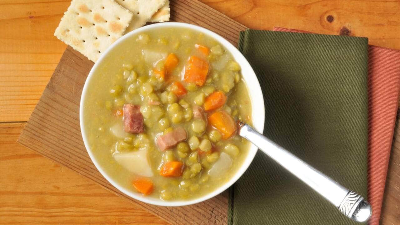 Receita de sopa de ervilha