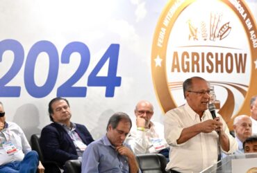 28-04-2024 Vice Presidente da República Geraldo Alckmin durante Cerimônia de abertura da AGRISHOW 2024 em Ribeirão Preto SP. Foto: Cadu Gomes/VPR