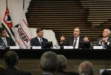 São Paulo (SP), 22/04/2024 - O presidente do Supremo Tribunal Federal - STF, Luís Roberto Barroso, participa de reunião na Federação das Indústrias do Estado de São Paulo (Fiesp). Foto: Rovena Rosa/Agência Brasil