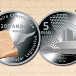 BC lança moeda de R$ 5 comemorativa dos 200 anos da primeira Constituição - Divulgação/BC