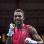 Keno Marley vence por nocaute e avança às quartas - boxe - Tóquio 2020 - Olimpíada Por: Reprodução Twitter/Time Brasil