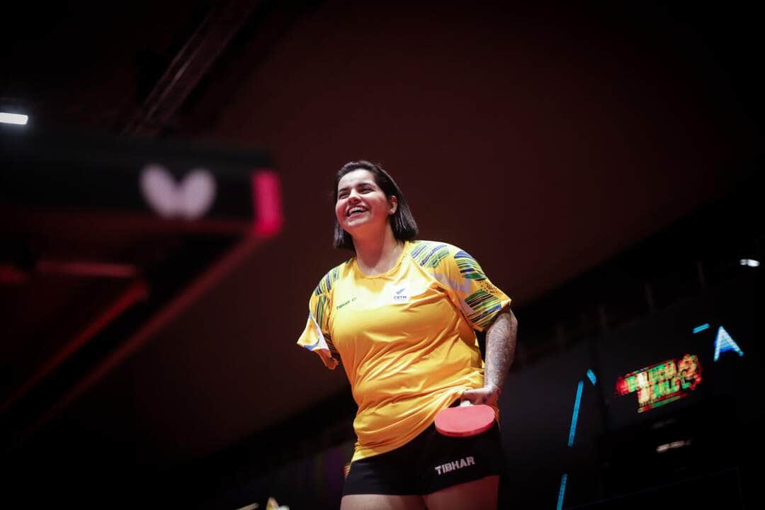 bruna alexandre, tênis de mesa paralímpico, brasil, seleção brasileira Por: André Soares/CBTM/Direitos Reservados