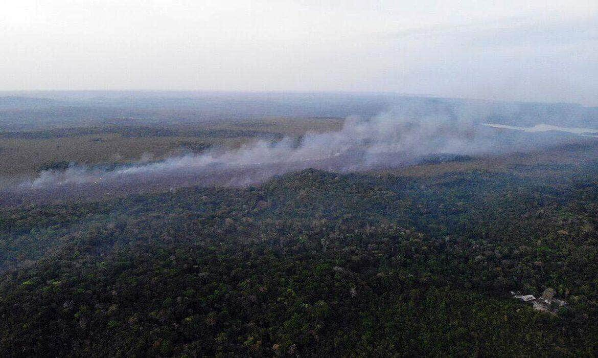 Fotos aéreas , incêndio Alter do Chão Por: Divulgação Brigada de Alter do Chão (PA)