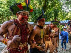 Rio de Janeiro - 19/04/2024 - Feira aberta ao público, no Rio, reúne mais de 30 etnias indígenas. Foto: Paulo Barros/AIAM