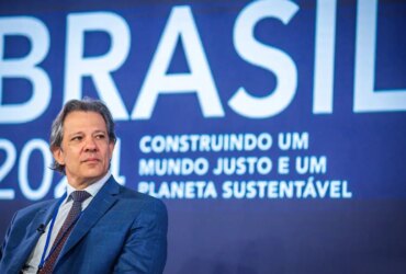 17/04/2024- O ministro da Fazenda, Fernando Haddad, durante reunião G20 Brazil em Washington: Evento na U. S Chamber of Commerce. Foto: Diogo Zacarias/MF