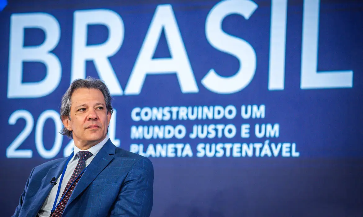 17/04/2024- O ministro da Fazenda, Fernando Haddad, durante reunião G20 Brazil em Washington: Evento na U. S Chamber of Commerce. Foto: Diogo Zacarias/MF