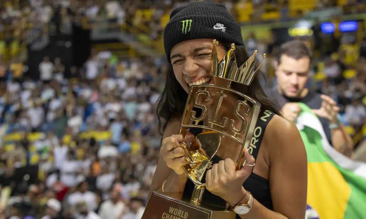 Rayssa Leal, SLS Super Crown World Championship, final da Liga Mundial de Street Skate Por: Julio Detefon/CBSK/Direitos Reservados