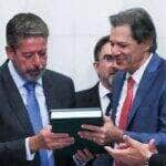 Brasília (DF) 24/04/ 2024 Presidente da Câmara dos Deputados, Arthur Lira recebe o Ministro, Fernando Haddad, a reforma Tributária, durante reunião de líderes. Foto Lula Marques/ Agência Brasil